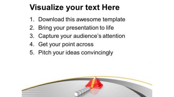 Climb The Stairs Of Success PowerPoint Templates Ppt Backgrounds For Slides 0513