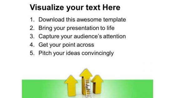 Climbing The Success Ladder PowerPoint Templates Ppt Backgrounds For Slides 0713