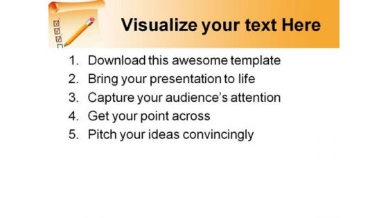 Clipboard List Business PowerPoint Templates And PowerPoint Backgrounds 0611
