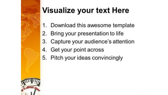 Clock About Time Planning PowerPoint Templates And PowerPoint Themes 0912