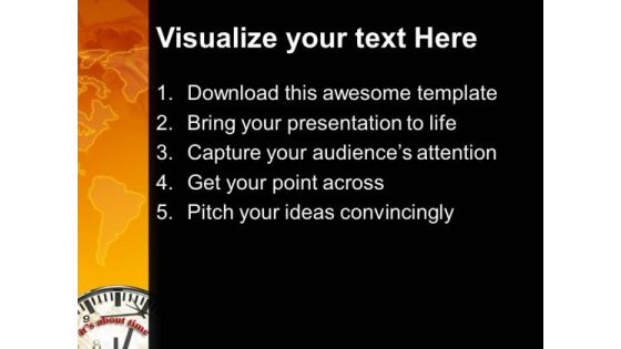Clock About Time Planning PowerPoint Templates And PowerPoint Themes 0912