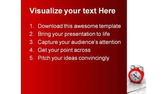 Clock Future PowerPoint Template 1010
