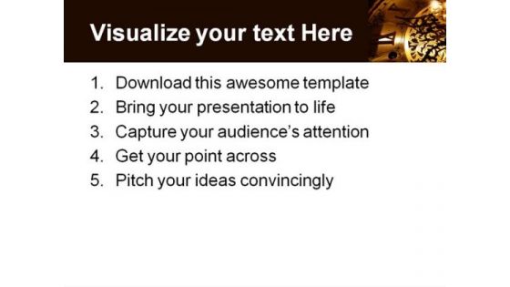 Clock Future PowerPoint Template 1110