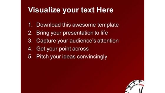 Clock Reminds Time To Set Goals PowerPoint Templates Ppt Backgrounds For Slides 0213