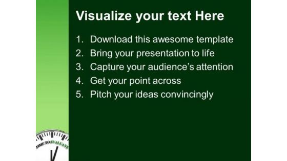 Clock Representing Time To Evaluate PowerPoint Templates Ppt Backgrounds For Slides 0313