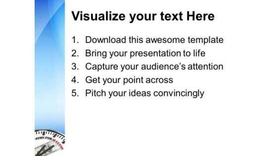 Clock Time For Success Future Goal PowerPoint Templates Ppt Backgrounds For Slides 0113