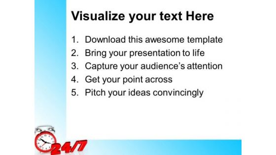 Clock Time Planning PowerPoint Templates And PowerPoint Themes 0912