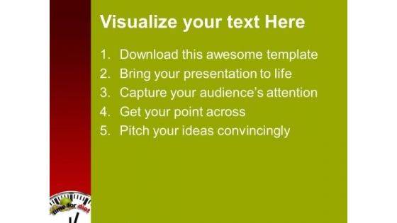 Clock With Words Time For Diet PowerPoint Templates Ppt Backgrounds For Slides 0213