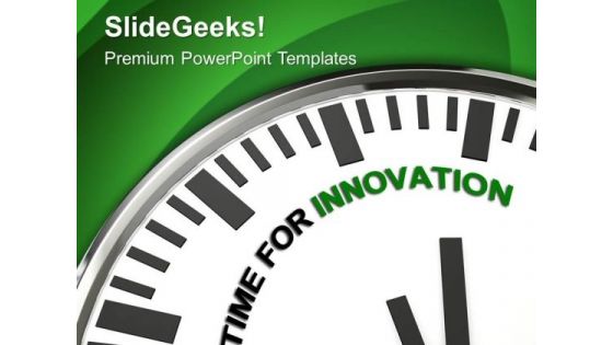 Clock With Words Time For Innovation PowerPoint Templates Ppt Backgrounds For Slides 0313 Clock With Words Time For Innovation PowerPoint Templates Ppt Backgrounds For Slides 0313
