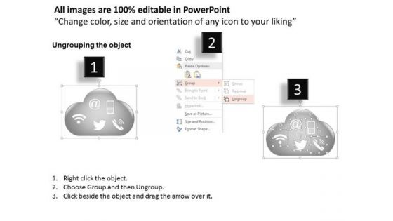Cloud Computing With Devices And Connection Presentation Template