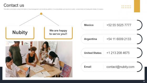 Cloud Monitoring And Management Pitch Deck Ppt Template