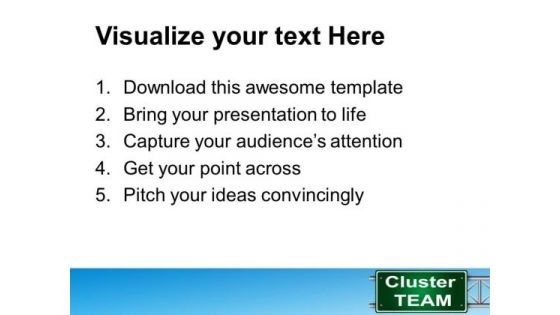 Cluster Team Communication PowerPoint Templates And PowerPoint Themes 0412