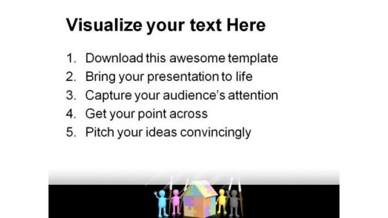 Cmyk Home Puzzle Construction PowerPoint Backgrounds And Templates 1210