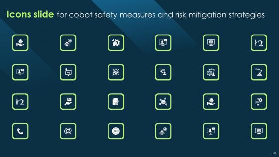 Cobot Safety Measures And Risk Mitigation Strategies Ppt Powerpoint Presentation Complete Deck With Slides
