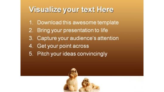 Cocker Spaniels Animals PowerPoint Themes And PowerPoint Slides 0211