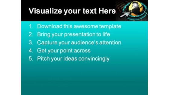 Code Makes The World Globe PowerPoint Templates And PowerPoint Backgrounds 0511