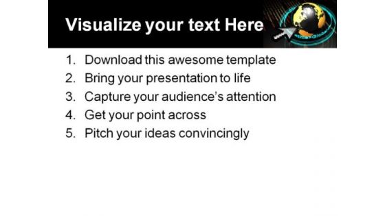 Code Makes The World Globe PowerPoint Themes And PowerPoint Slides 0511