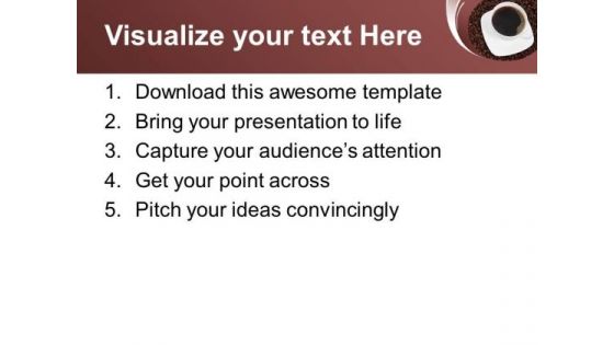 Coffee And Beans Health PowerPoint Templates Ppt Backgrounds For Slides 0213