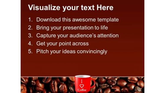 Coffee Refreshment Drink PowerPoint Templates And PowerPoint Themes 0812