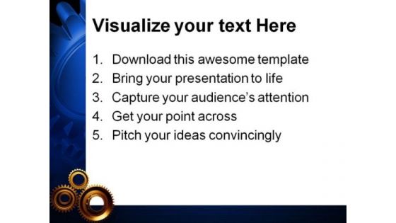 Cogwheels Industrial PowerPoint Themes And PowerPoint Slides 0511