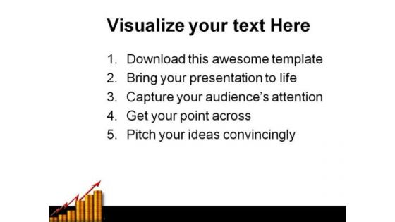 Coin And Arrow Business PowerPoint Template 1110