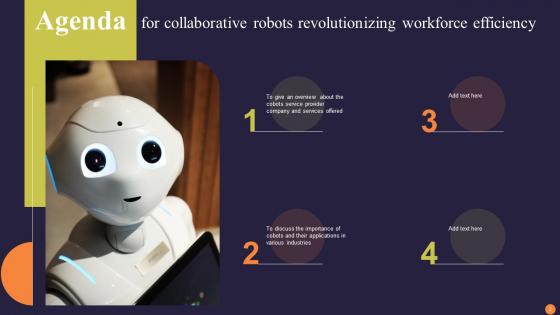 Collaborative Robots Revolutionizing Workforce Efficiency Ppt Powerpoint Presentation Complete Deck