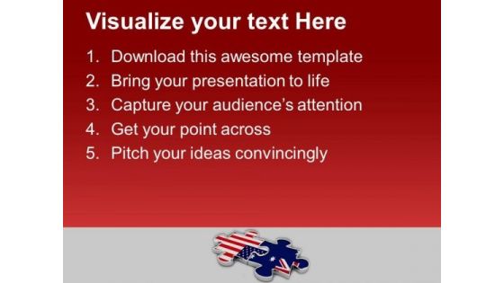 Collabration Of Us And Australia Business PowerPoint Templates Ppt Backgrounds For Slides 0413