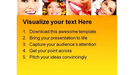 Collage Beauty PowerPoint Templates And PowerPoint Backgrounds 0711