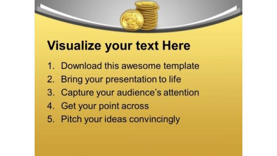 Collect Money With Bank Finance Theme PowerPoint Templates Ppt Backgrounds For Slides 0513