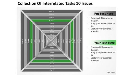 Collection Of Interrelated Tasks 10 Issues Ppt Create Business Plan PowerPoint Slides