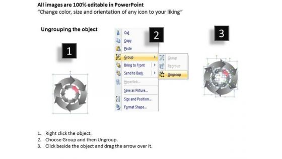 Collection Of Interrelated Tasks 6 Stages Ppt Best Business Plan Templates PowerPoint