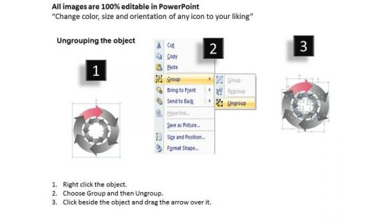 Collection Of Interrelated Tasks 6 Stages Ppt Web Design Business Plan PowerPoint Templates