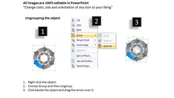 Collection Of Interrelated Tasks 6 Stages Security Business Plan PowerPoint Slides