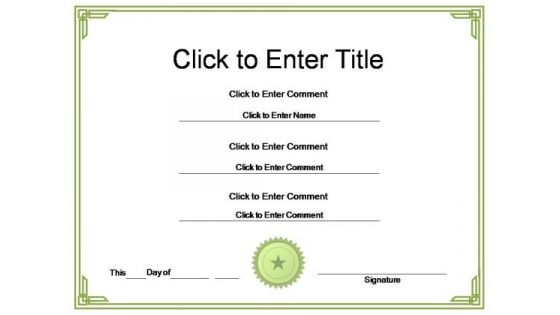 College Achievement Certificate PowerPoint Templates