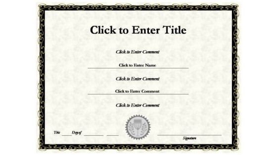 College Recognition Certificate PowerPoint Templates