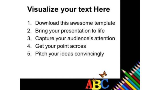 Color Pencils Art PowerPoint Templates And PowerPoint Themes 1012