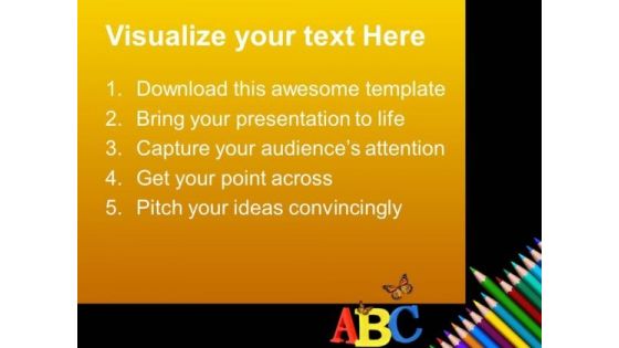 Color Pencils Art PowerPoint Templates And PowerPoint Themes 1012