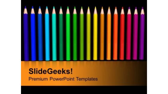 Color Pencils PowerPoint Templates Ppt Backgrounds For Slides 1112