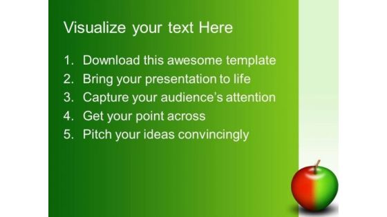 Colored Apple Abstract PowerPoint Templates And PowerPoint Themes 0212