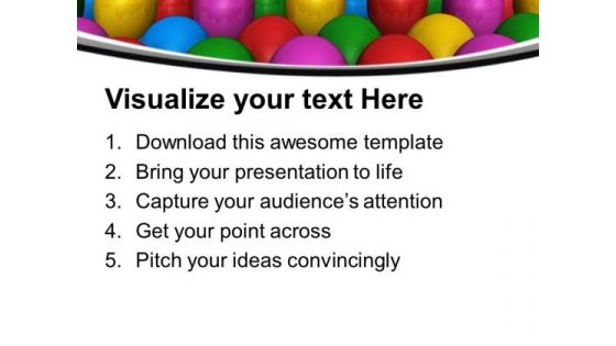 Colored Balloons For Party Theme PowerPoint Templates Ppt Backgrounds For Slides 0513