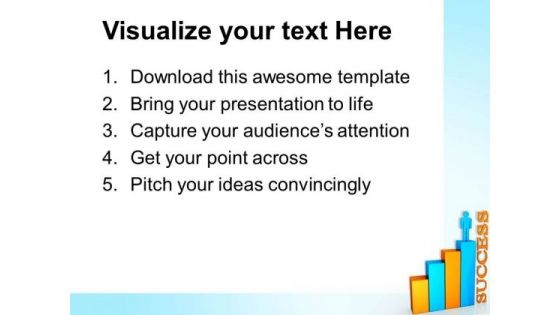 Colored Bar Graph With Person Business PowerPoint Templates And PowerPoint Themes 0512