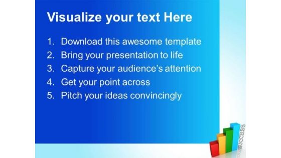 Colored Bar Graph With Success PowerPoint Templates And PowerPoint Themes 0412