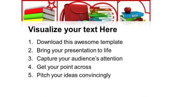 Colored Books Education PowerPoint Templates And PowerPoint Themes 0512