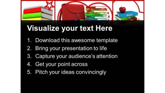 Colored Books Education PowerPoint Templates And PowerPoint Themes 0512