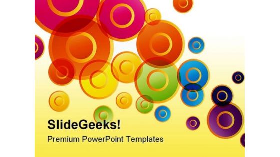 Colored Circles Shapes PowerPoint Themes And PowerPoint Slides 0411