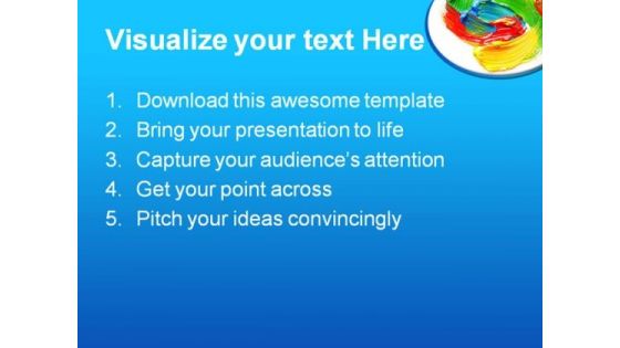 Colored Paint Art PowerPoint Themes And PowerPoint Slides 0511