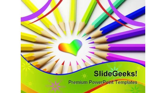 Colored Pencils01 Abstract PowerPoint Themes And PowerPoint Slides 0911