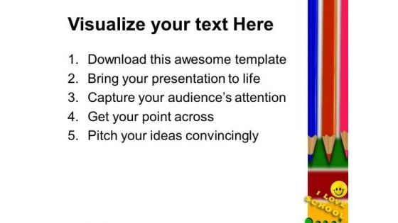 Colored Pencils01 Education PowerPoint Templates And PowerPoint Themes 0512