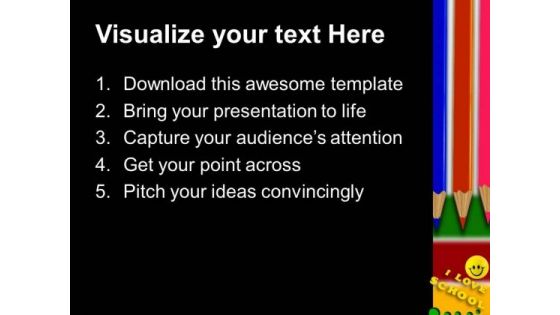 Colored Pencils01 Education PowerPoint Templates And PowerPoint Themes 0512