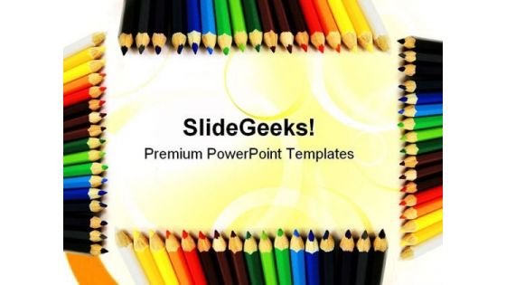 Colored Pencils Abstract PowerPoint Themes And PowerPoint Slides 0911